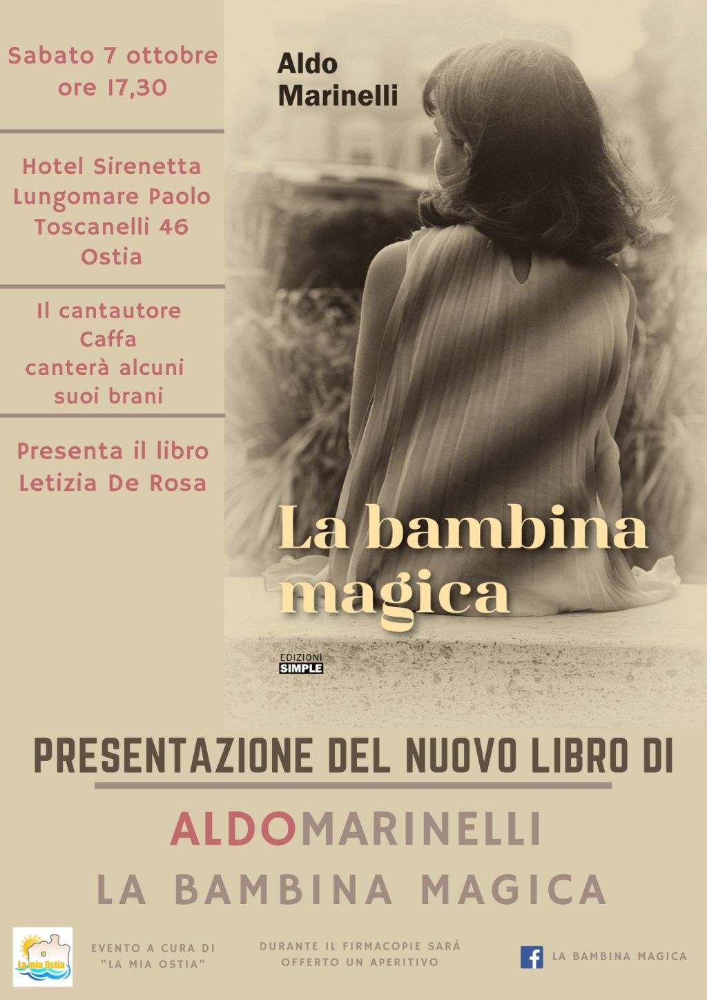 Presentazione del nuovo libro di Aldo Marinelli, La bambina magica